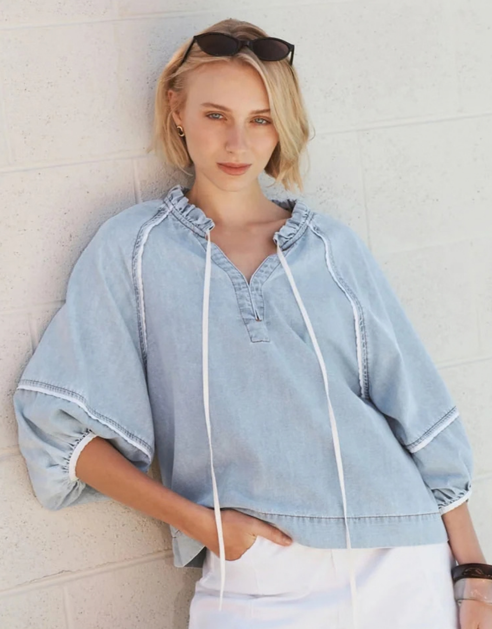 Joanne Shirt - Denim Blue