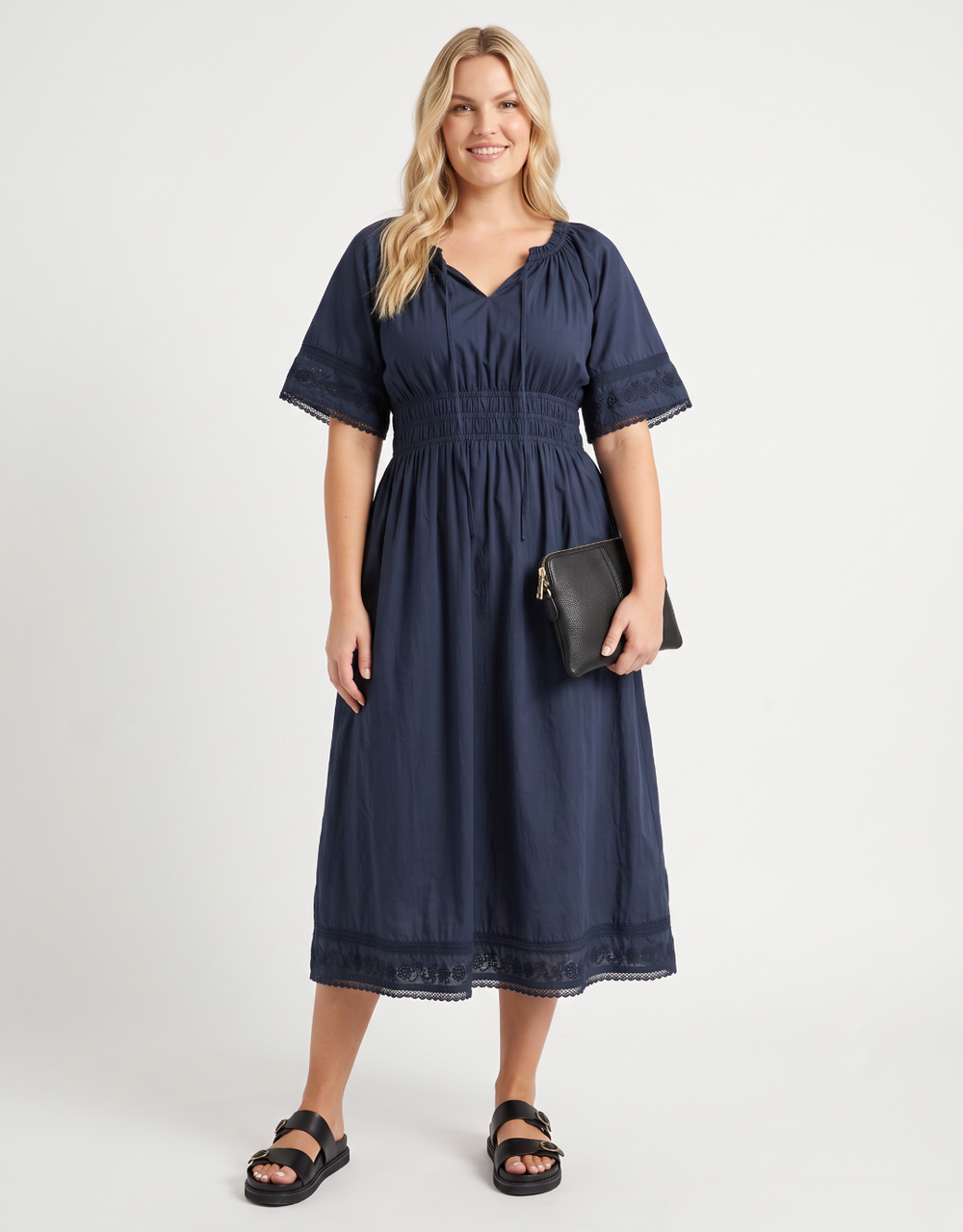 Juna Dress - Navy