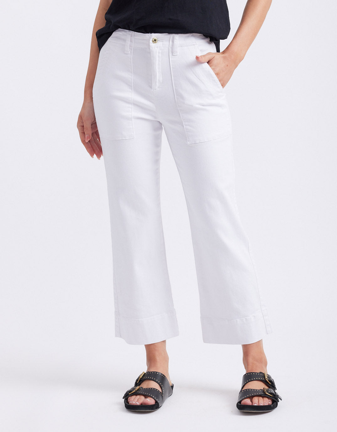 Celeste Wide Leg Jeans  - Snow White