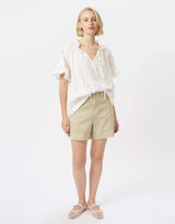 Patricia Shirt - White With Flowers