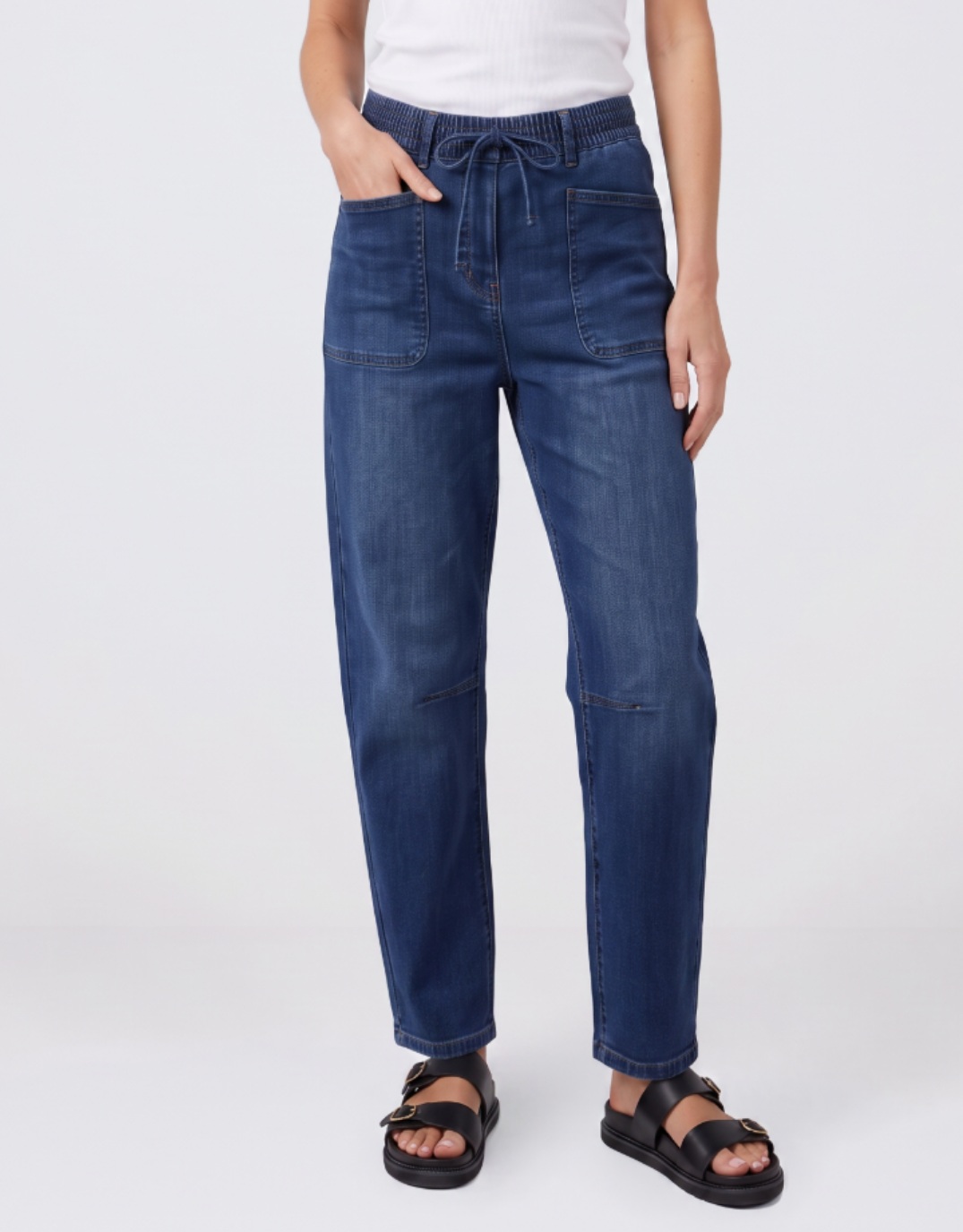 Leo Barrel Long Length Jeans - Ink