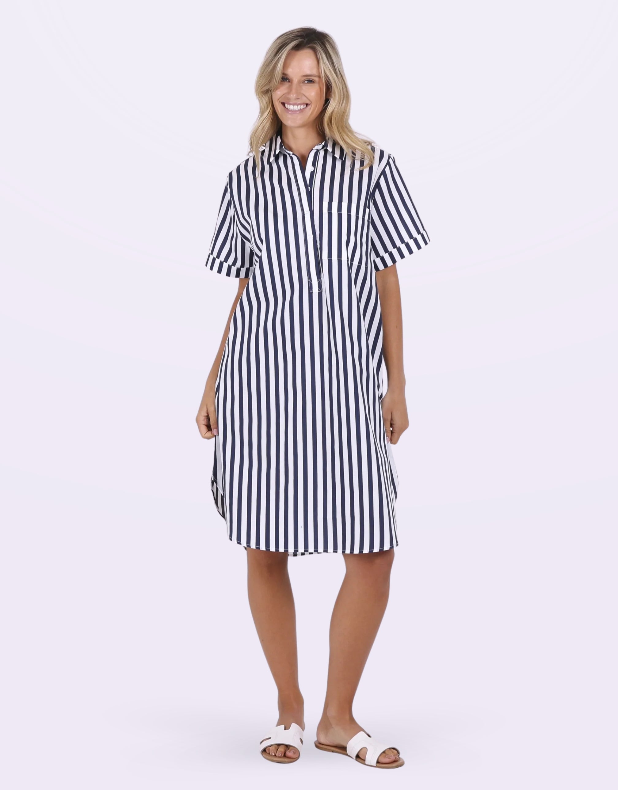 leoni-karina-stripe-dress-navy-white-womens-clothing