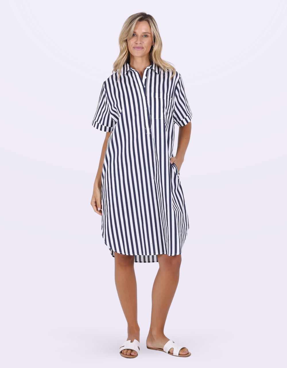 leoni-karina-stripe-dress-navy-white-womens-clothing