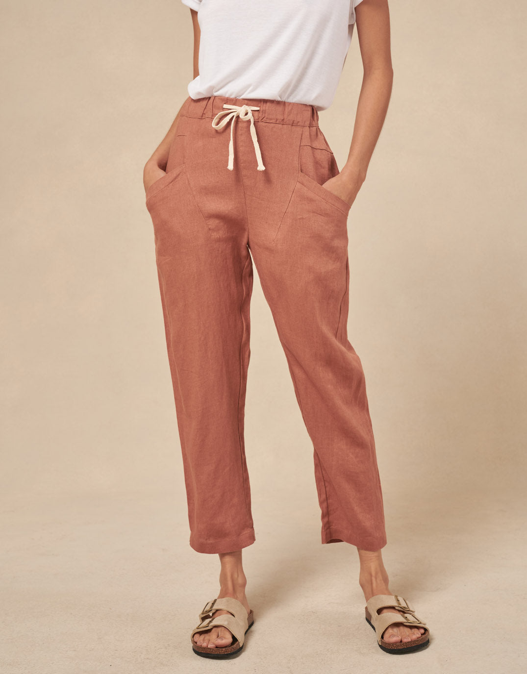 little-lies-luxe-linen-pants-terracotta-womens-clothing