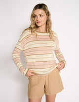 Solene Stripe Knit - Dusty Pink