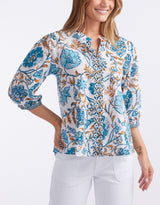 lola-australia-scarlett-cotton-blouse-blue-gold-womens-clothing