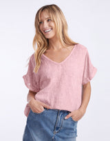 love-from-italy-v-neck-calypso-linen-short-sleeve-top-pink-womens-clothing