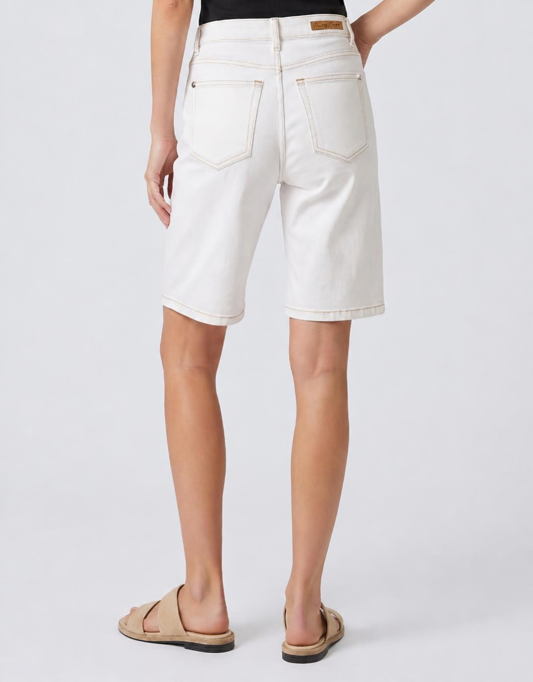 Lucie Denim Short - Off White