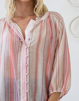 Malta Blouse - Sunset Stripe