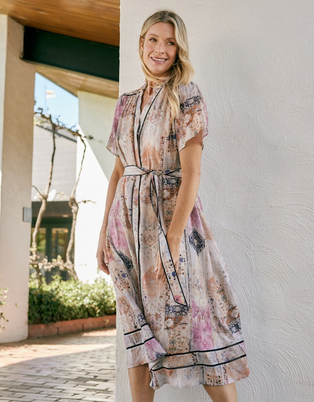 The Marrakesh Midi Dress - Mosaic