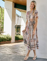 The Marrakesh Midi Dress - Mosaic