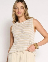 Nina Tank - Natural/White