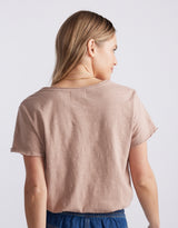 Original V Neck T-Shirt - Mocha