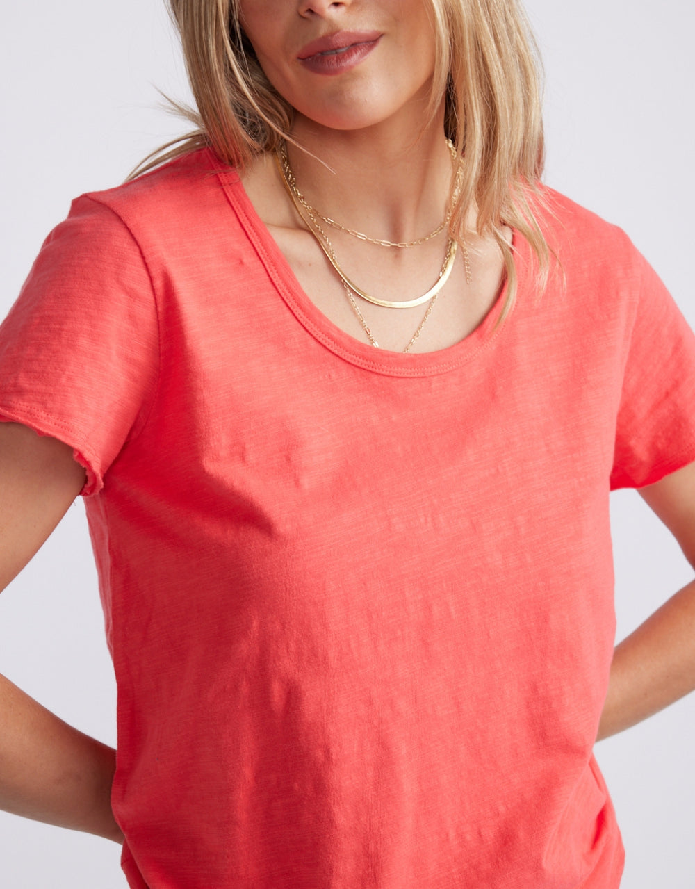 Original Round Neck T-Shirt - Poppy