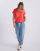 Original Round Neck T-Shirt - Poppy