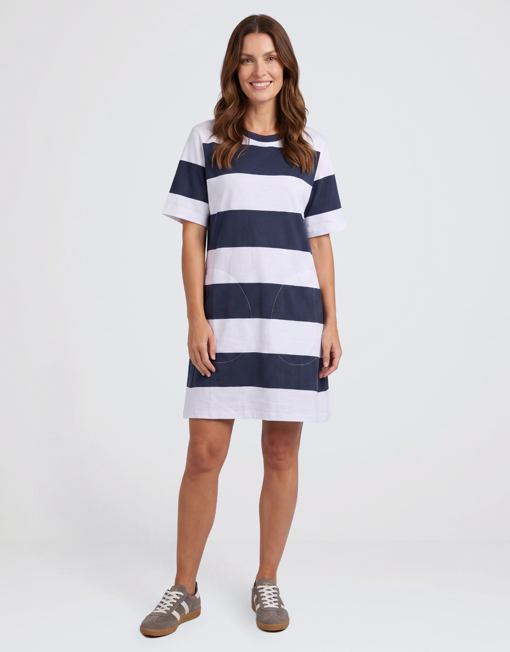 Pebble Tee Dress - Navy