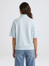 Piped Crew Solid - Cool Blue