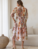 Portofino Dress - Blush/Amber Multi