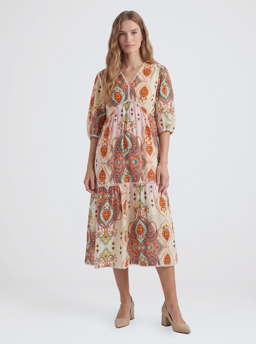 Portofino Dress - Blush/Amber Multi
