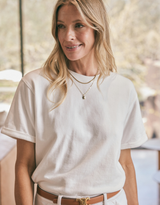 Raw Edge Tee - White