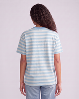 Relaxed Tee - Ice Blue/White