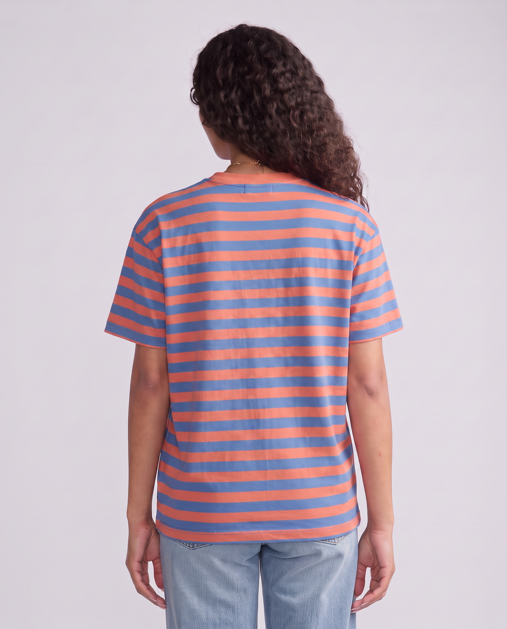 Relaxed Tee - Melon/Denim