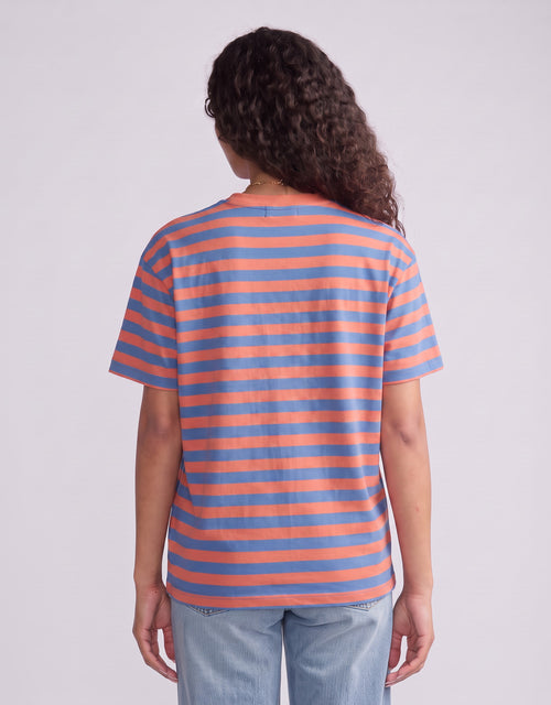 Relaxed Tee - Melon/Denim