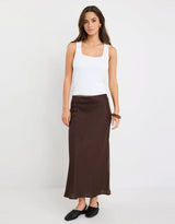 reunion-bliss-linen-bias-midi-skirt-dark-chocolate-womens-clothing