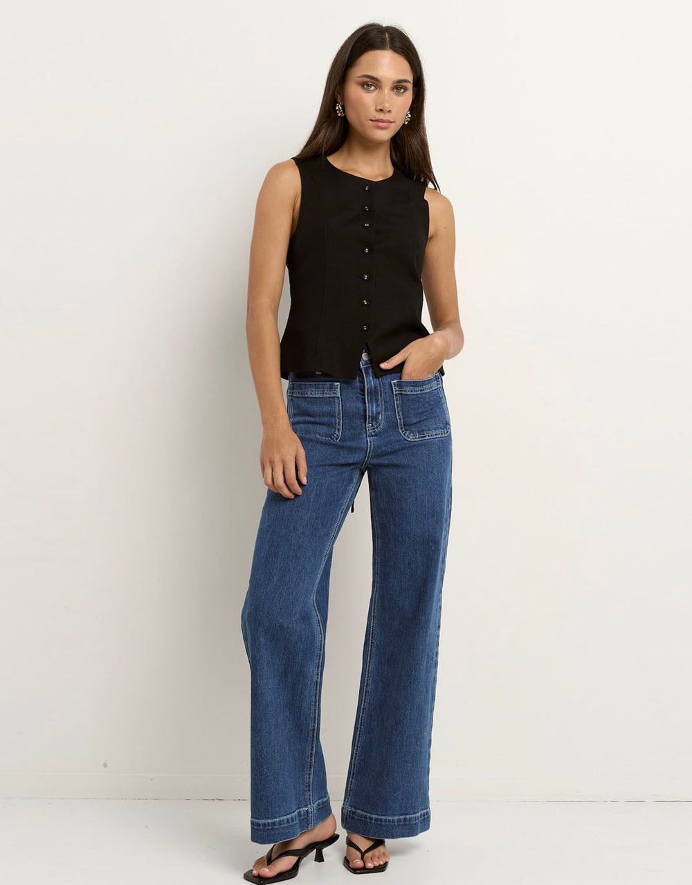 reunion-label-infusion-sleeveless-vest-black-womens-clothing