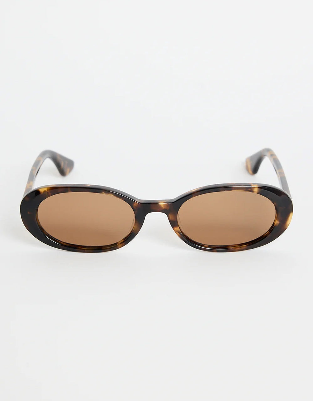 Sydney Narrow Oval Sunglasses - Tort