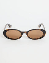 Sydney Narrow Oval Sunglasses - Tort