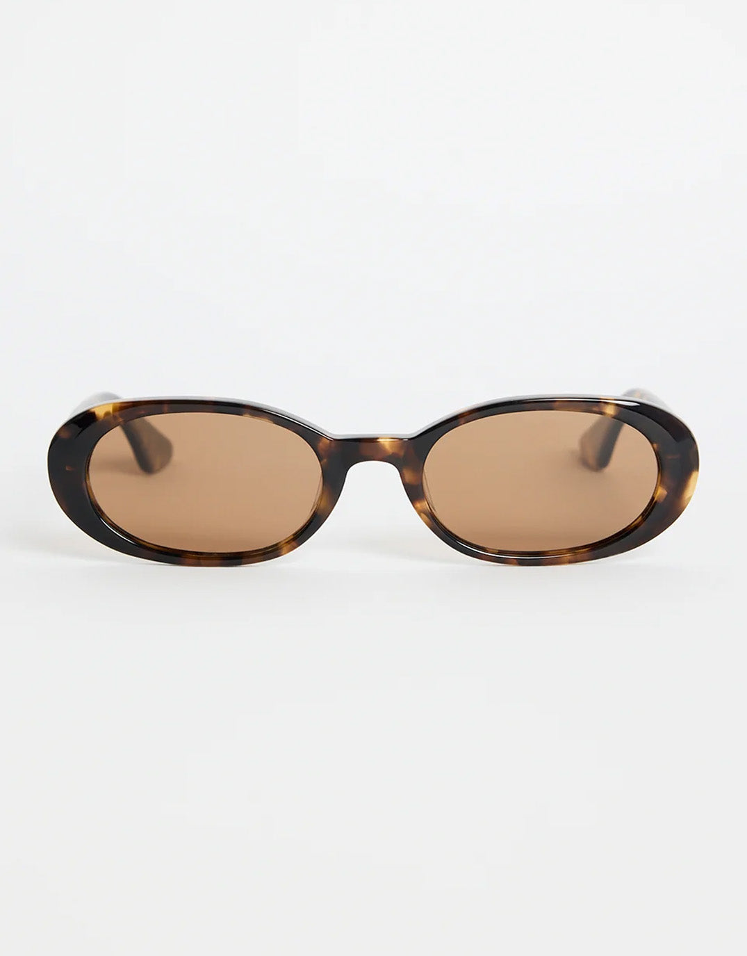 Sydney Narrow Oval Sunglasses - Tort