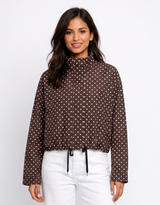 Rowie Jacket - Chocolate Polka Dot
