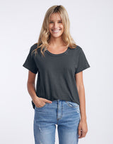 Original Round Neck T-Shirt - Charcoal