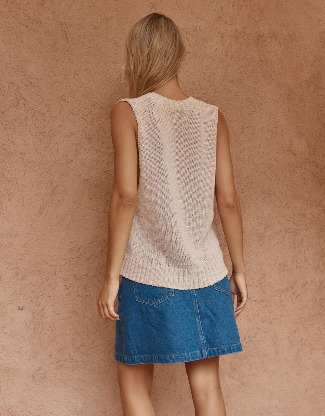 El Knit Vest - Fawn