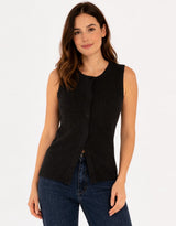 Shona Knit Vest - Black