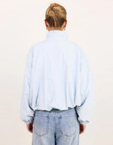Element Drawstring Funnel Neck Bomber Jacket - Ice Blue