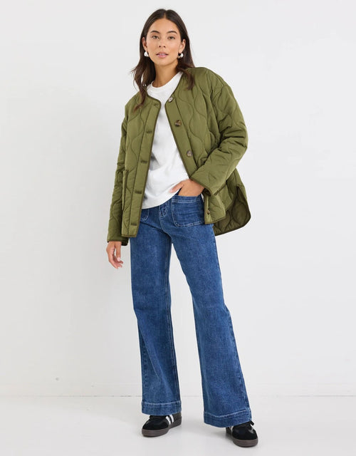 stories-be-told-peak-oversized-padded-shell-jacket-khaki-womens-clothing