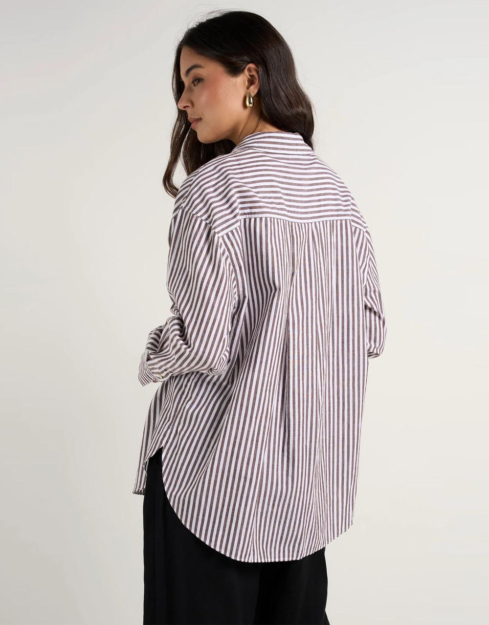 stories-be-told-you-got-this-oversized-shirt-chocolate-stripe-womens-clothing