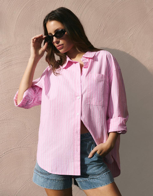 stories-be-told-you-got-this-oversized-shirt-pink-stripe-womens-clothing