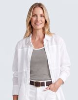 Talia Contrast Tank - Khaki/White