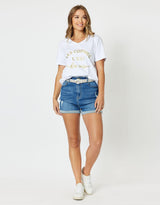 Threadz - Ginger Denim Short - Denim - White & Co Living Shorts