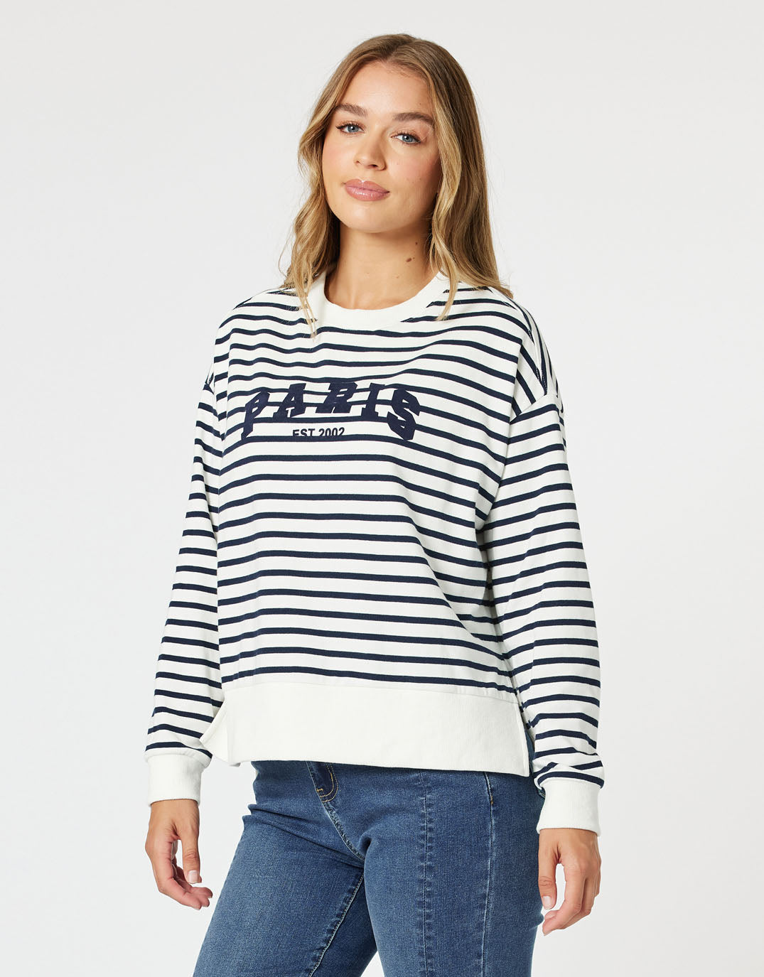 threadz-paris-stripe-sweatshirt-navy-white-womens-clothing