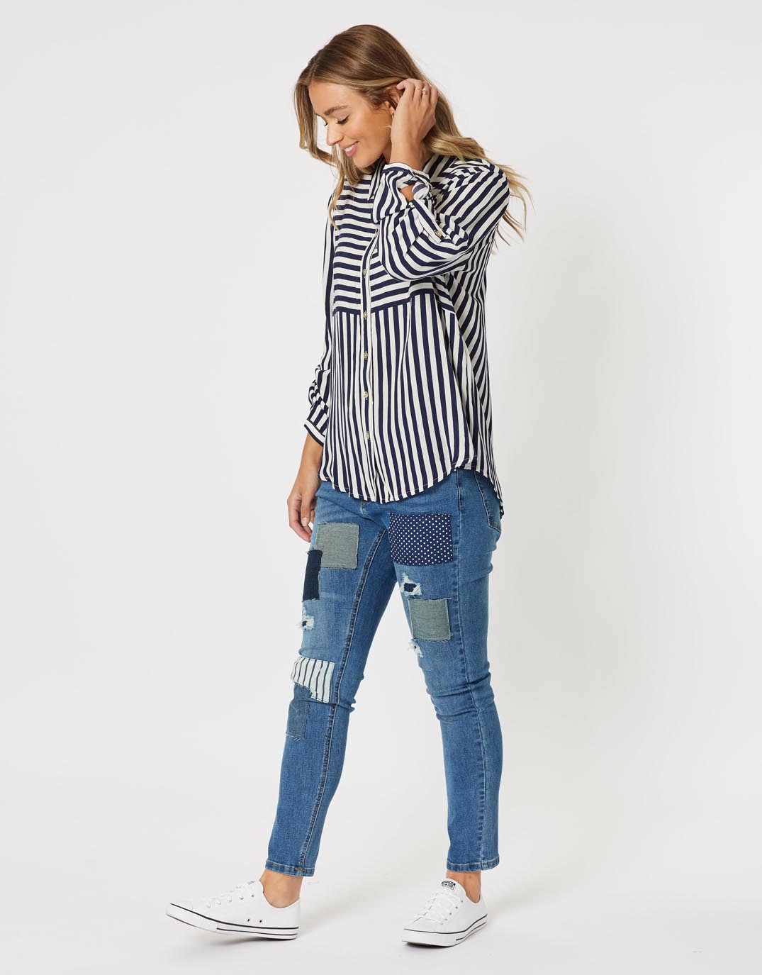 threadz-tina-stripe-shirt-navy-white-womens-clothing