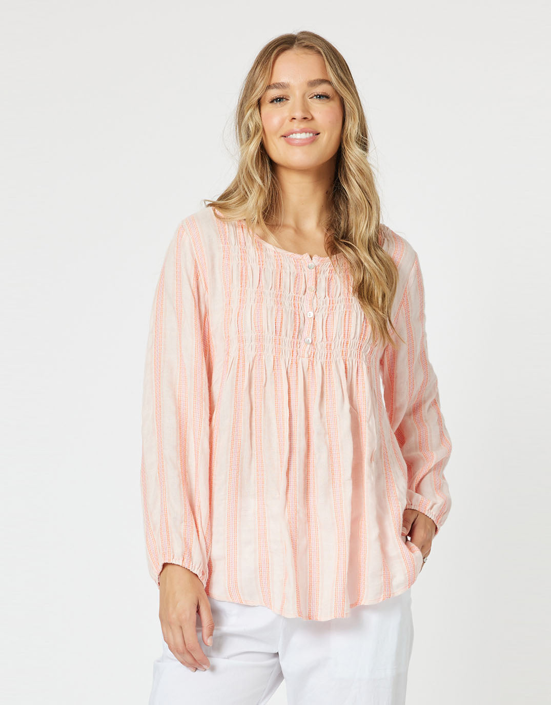 threadz-venice-stripe-top-papaya-womens-clothing