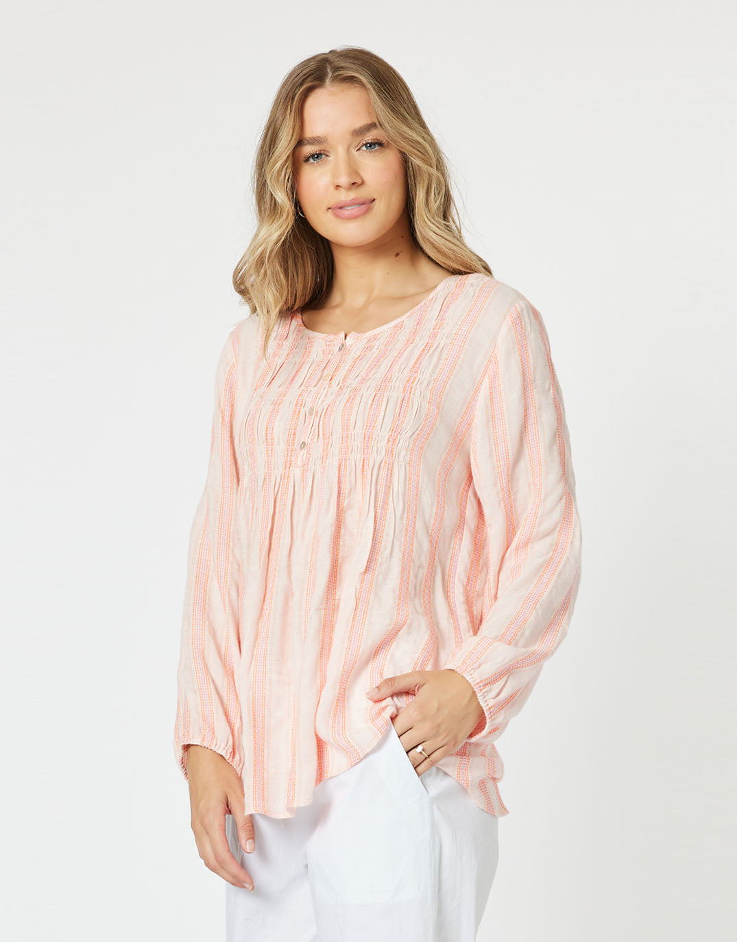 threadz-venice-stripe-top-papaya-womens-clothing