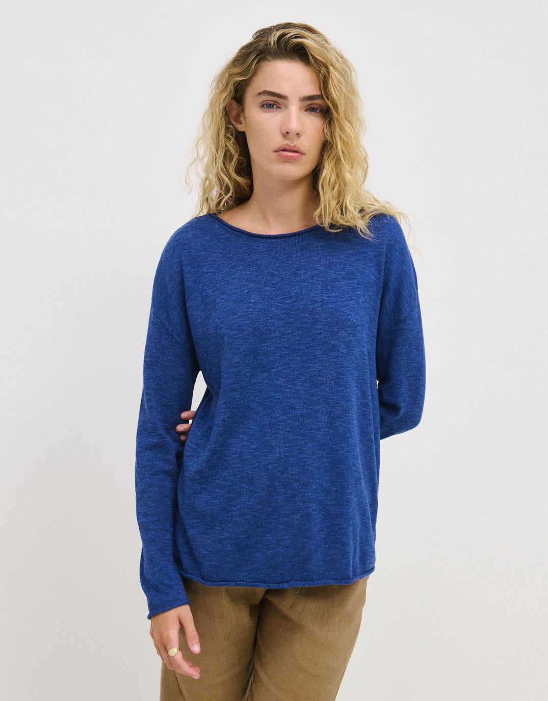 Nellie Knit Top - Regatta Blue