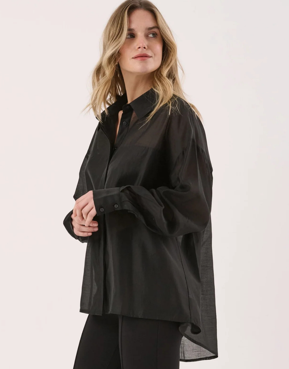 Val Oversized Shirt - Black