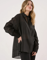 Val Oversized Shirt - Black