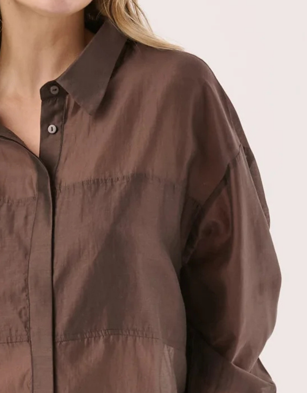 Val Oversized Shirt - Chocolate